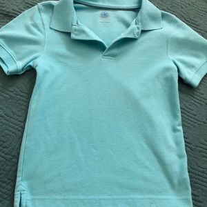 Teal/turquoise polo for boys